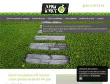 Tablet Screenshot of jardinminute.com